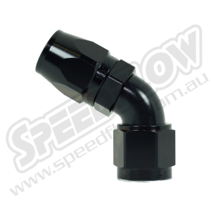 -4 100 SERIES 80 DEGREE HOSE END BLACK