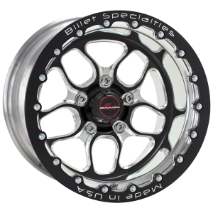 BILLET SPECIALTIES WIN LITE 15 X 10  4.0"BS 4.50" BLACK SINGLE BEADLOCK