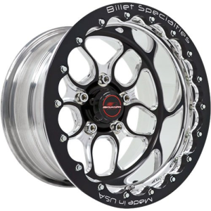 BILLET SPECIALTIES WIN LITE 15 X 10 4.5BS 4.75 BLACK SINGLE BEADLOCK